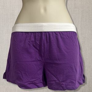 NWT Vintage Y2K Amscan Purple Sport Shorts Adult S/M Preppy Cheer Retro